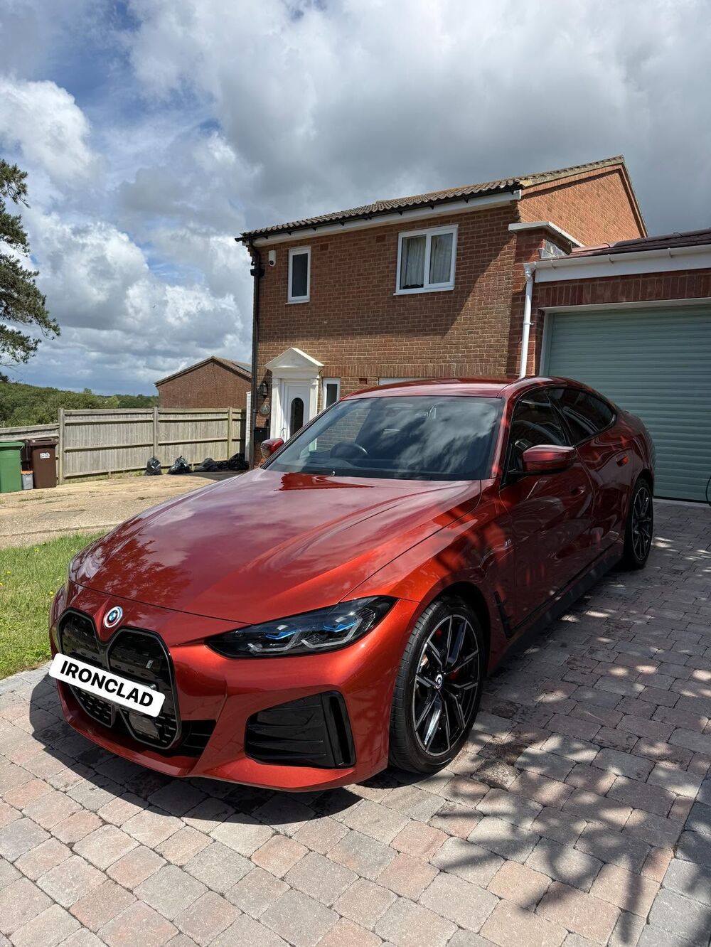 BMW i4 M Sport with a deep gloss finish after a full valet by Ironclad